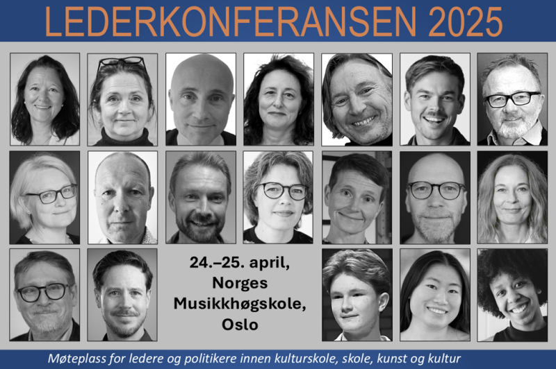 Bidragsytere på Lederkonferansen - kollasj.